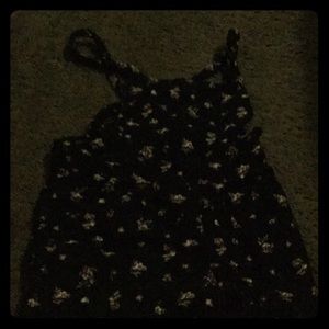 Overall floral printed